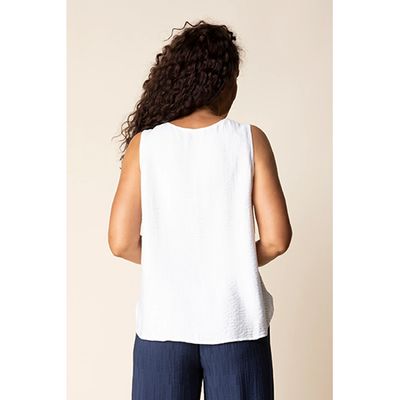 Habitat Rayon Jacquard Button Layer Women's Tank