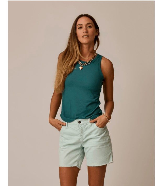 Lyra Rib Tank, Color: Night Dive, Size: XS