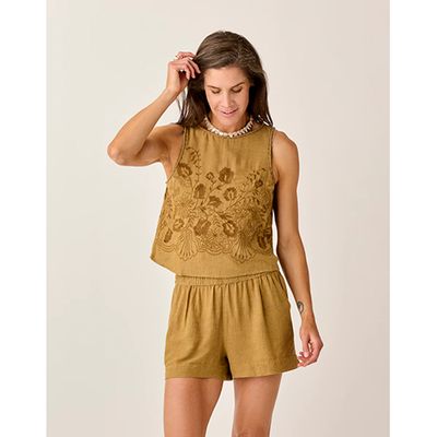 Carve Designs Lou Linen Tank