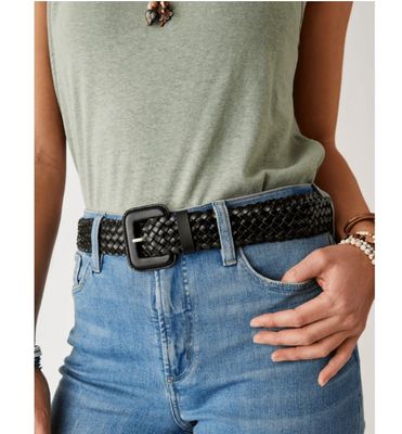 Carve Designs Woven Leather Belt, Women's