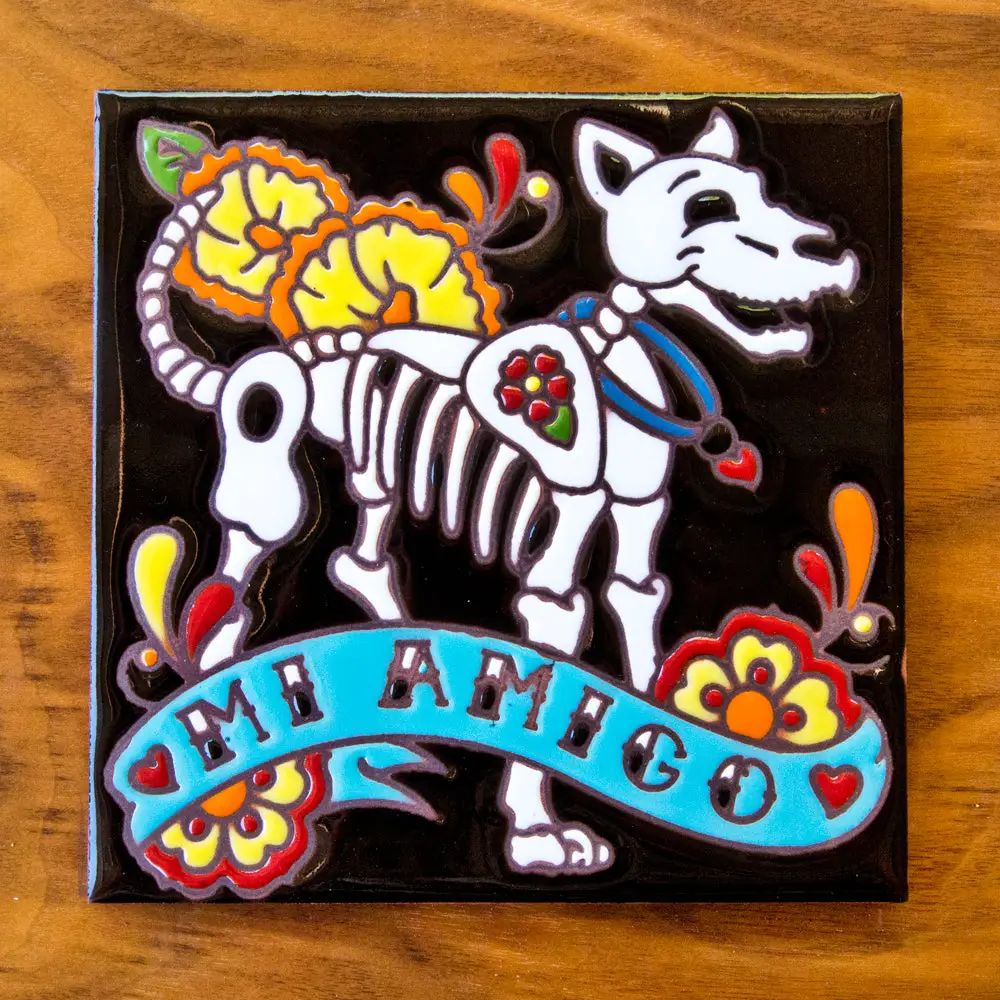 Carly Quinn Designs 6x6 Decorative Tile-Dog