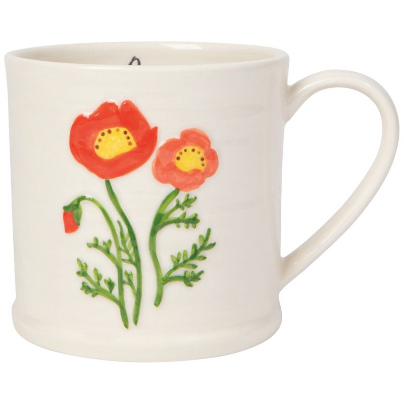 Mug, Floral - Poppy