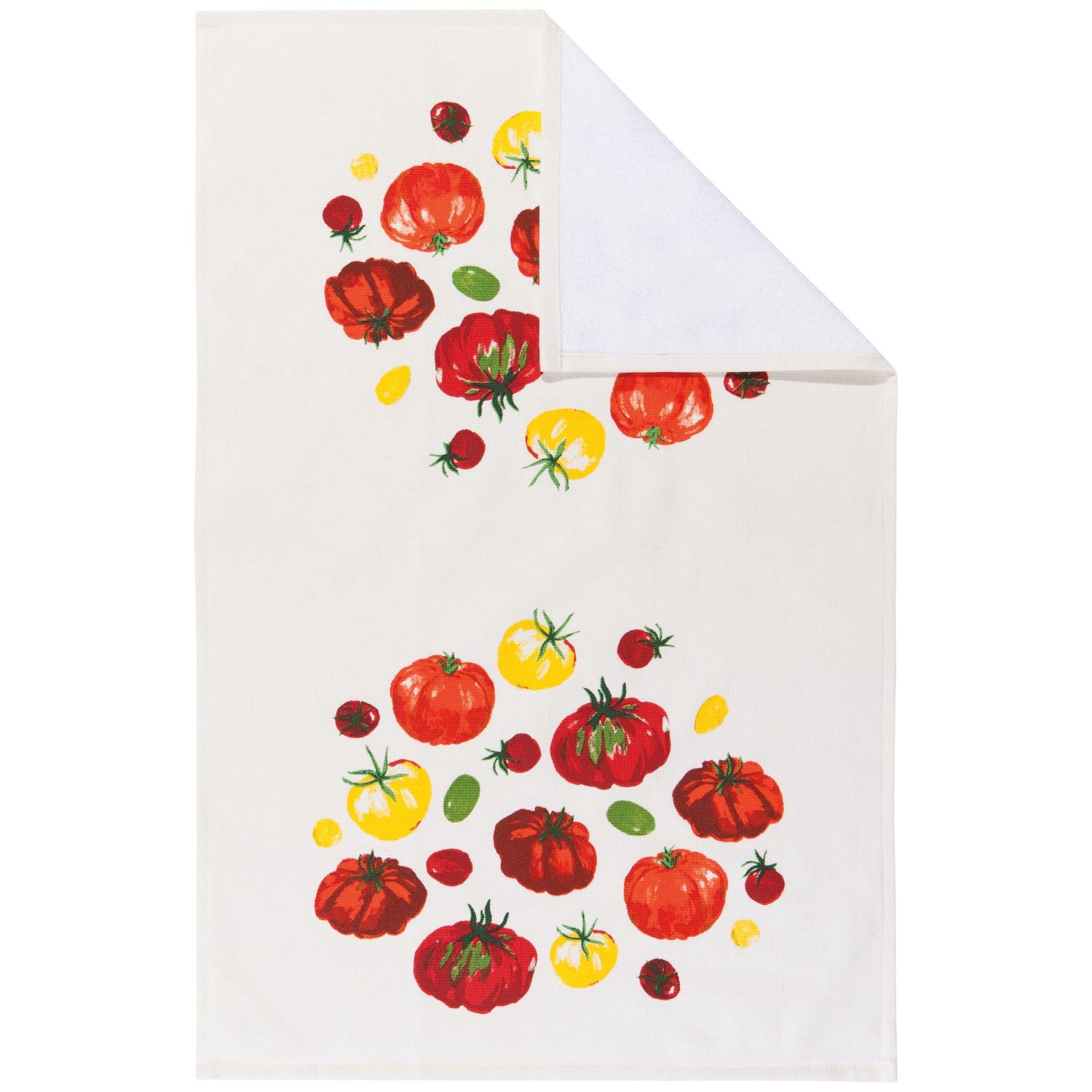 Dishtowel Printed Terry - Heirloom Tomatoes