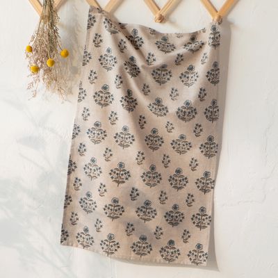 Dishtowel Block Print - Salvia