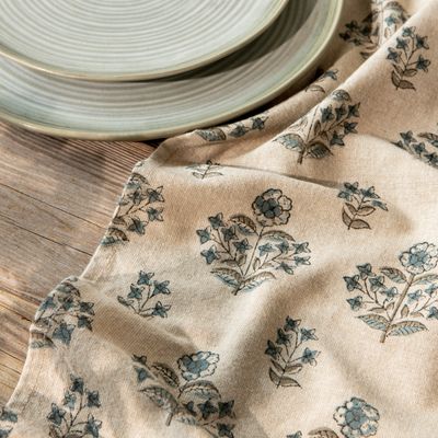 Dishtowel Block Print - Salvia