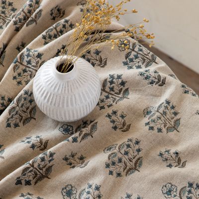 Tablecloth Block Print - Salvia
