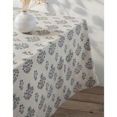 Tablecloth Block Print - Salvia