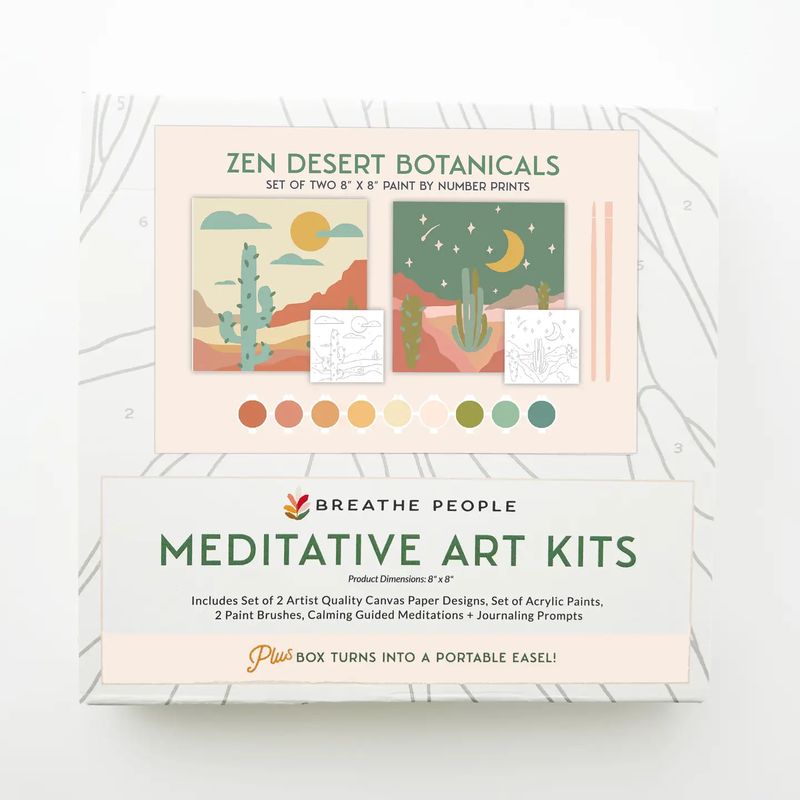 Breathe People Meditative Art Paint By Number Kit-Zen Desert