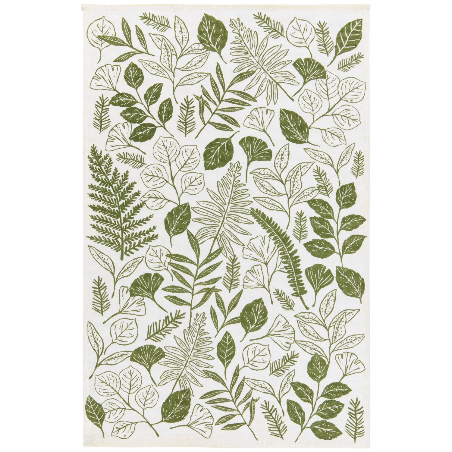 Dishtowel Printed Terry - Fern &amp; Frond