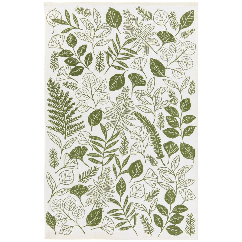Dishtowel Printed Terry - Fern &amp; Frond