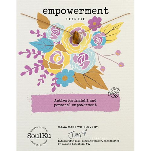 SoulKu Tiger Eye Soul-Full of Light Necklace For Empowerment, Color: Tiger Eye, Size: 16 -18 inch