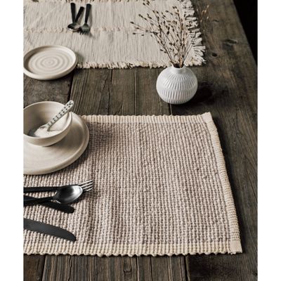 Placemat, Lattice - Dove Gray