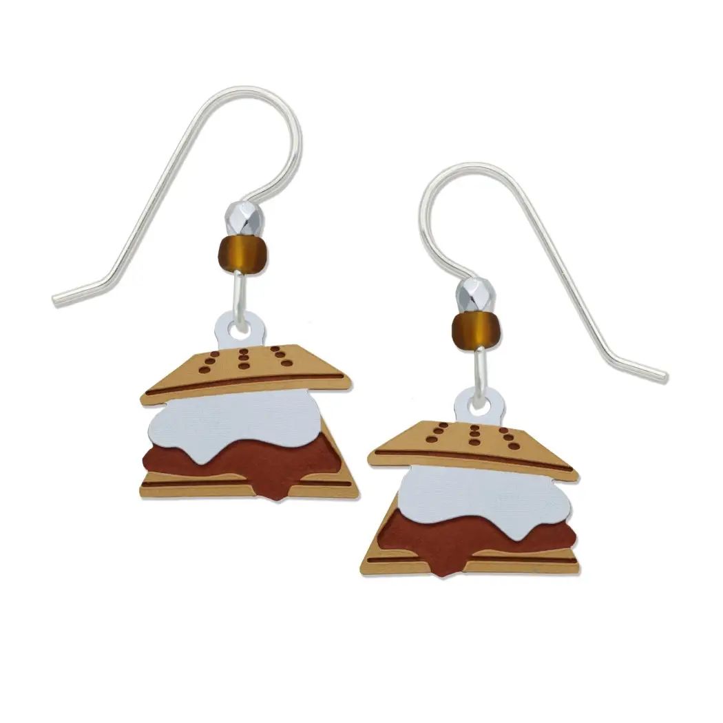 S'more Earring, Color: Silver