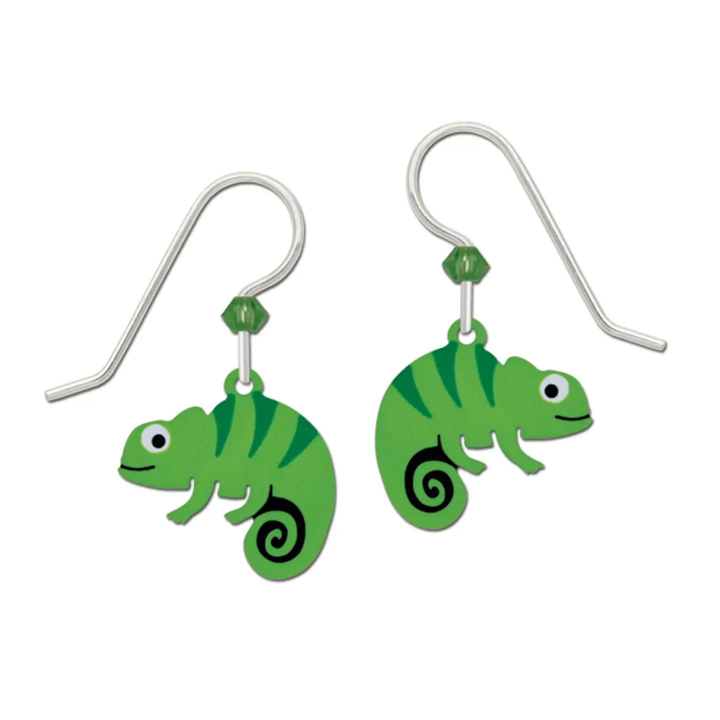 Chameleon Earrings (Disc), Color: Silver