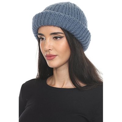 Lakhays Ribbed Fine Wool Fisherman Beanie