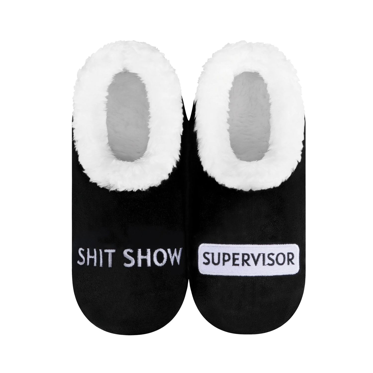 Women's Shit Show Supervisor Snoozie Slippers, Color: Shit Show, Size: Small