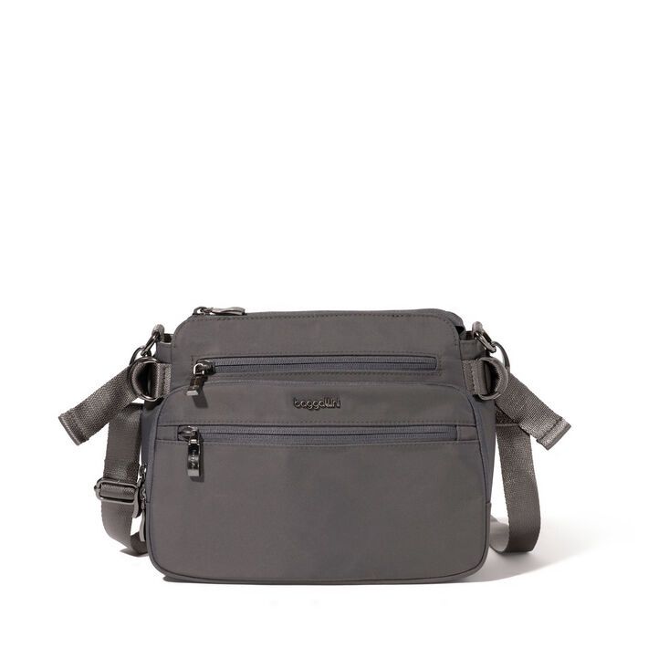 Baggallini Marais Crossbody, Color: Smoke Twill
