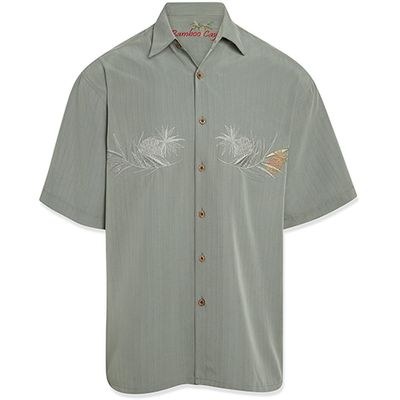 Lovely Pineapple Embroidered Men's Shirt