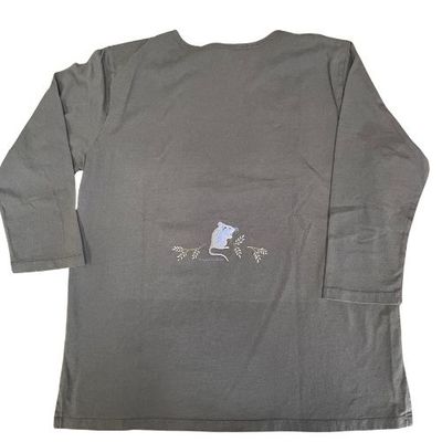 Sabaku Women's 3/4 Sleeve Top, Owlie