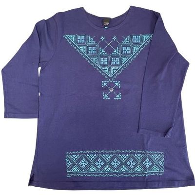 Sabaku Women's 3/4 Sleeve Top, Bandana