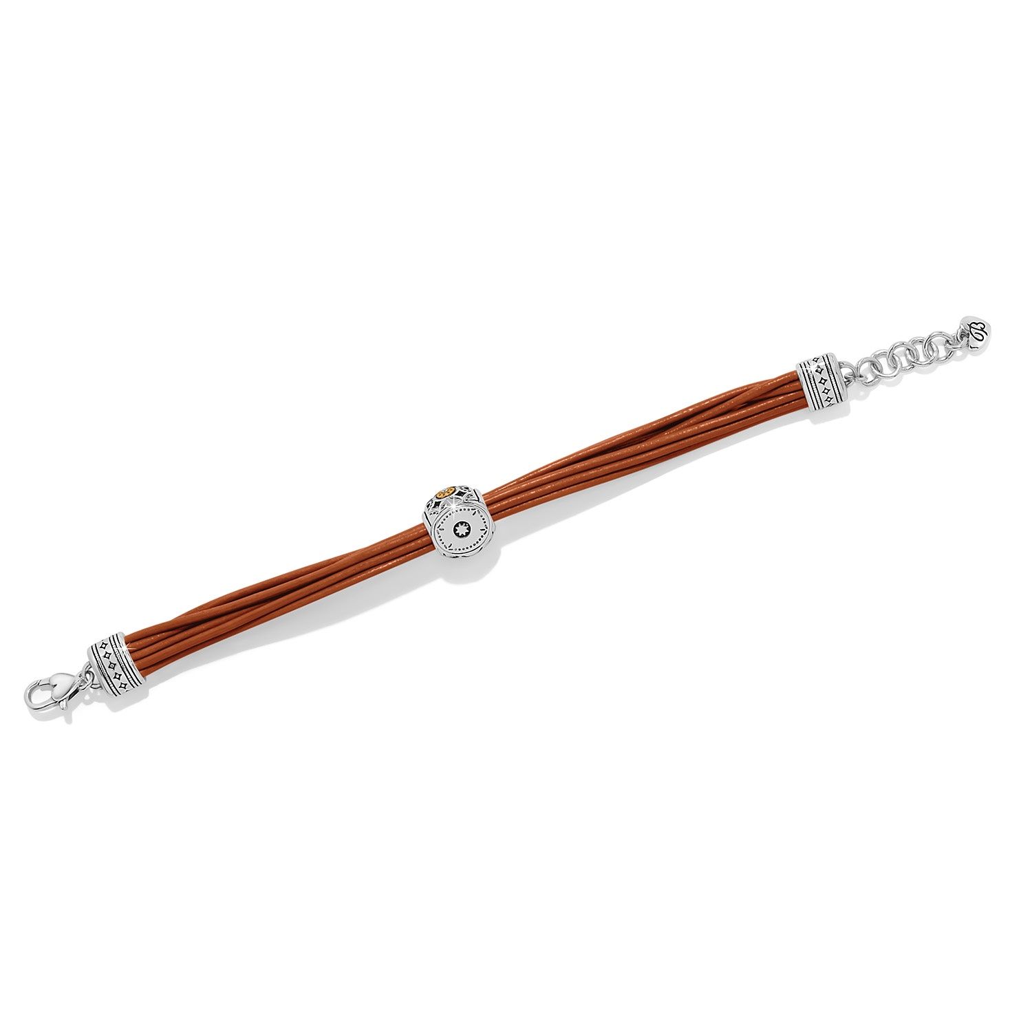 Brighton Mosaic Cerrillos Leather Bracelet, Color: Brown