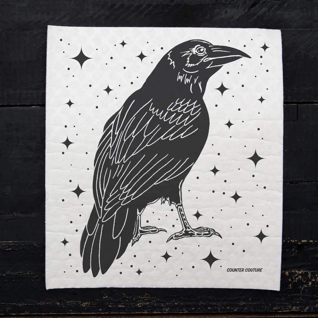 Swedish Dishcloth - Raven