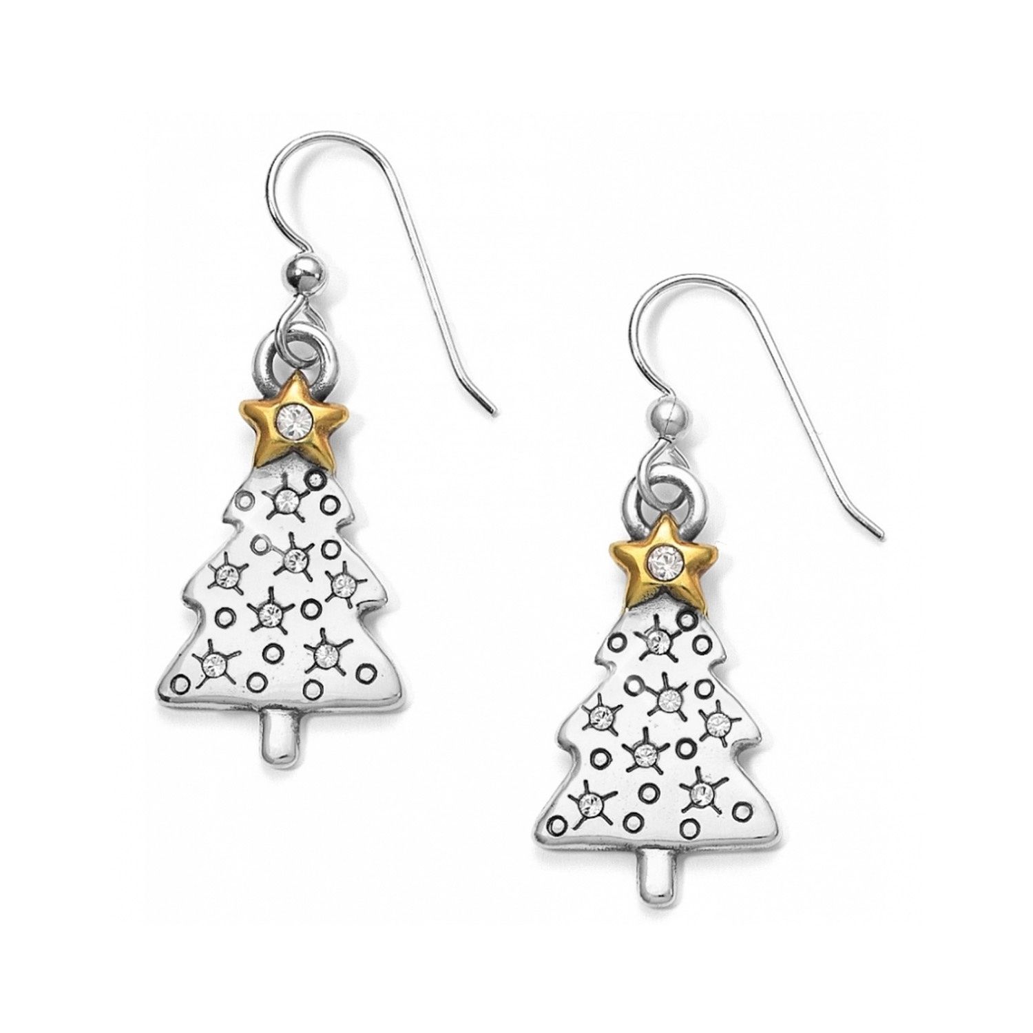 Brighton Twinkle Tree French Wire Earrings, Color: Silver/Gold