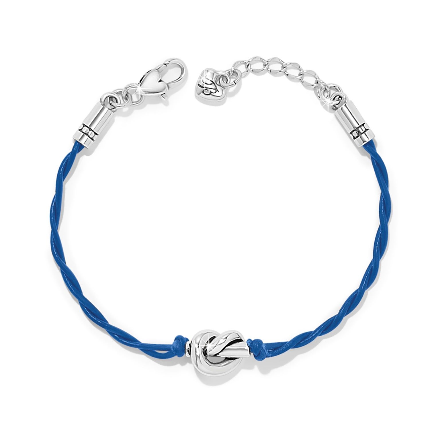 Brighton Interlok Single Knot Leather Bracelet, Color: Navy