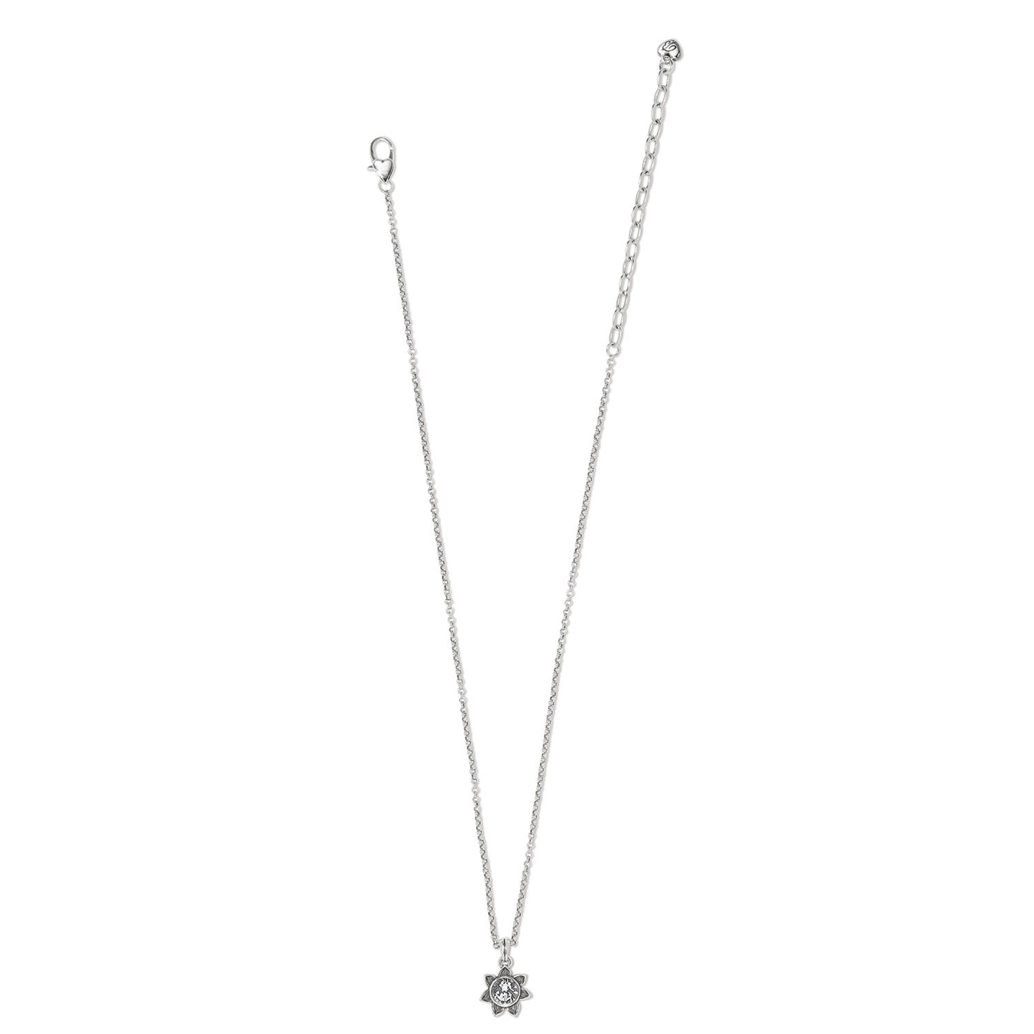 Brighton Everbloom Sunflower Necklace - April, Color: Crystal