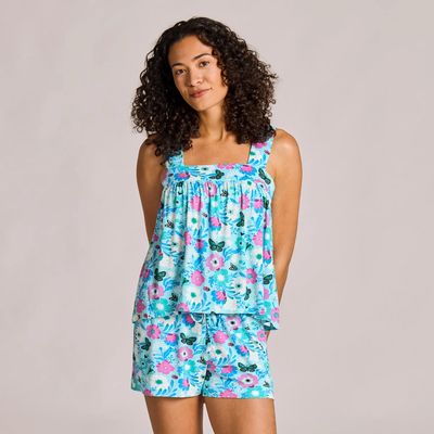 Life is Good Women's Summer Garden Pattern Lightweight Sleep Top