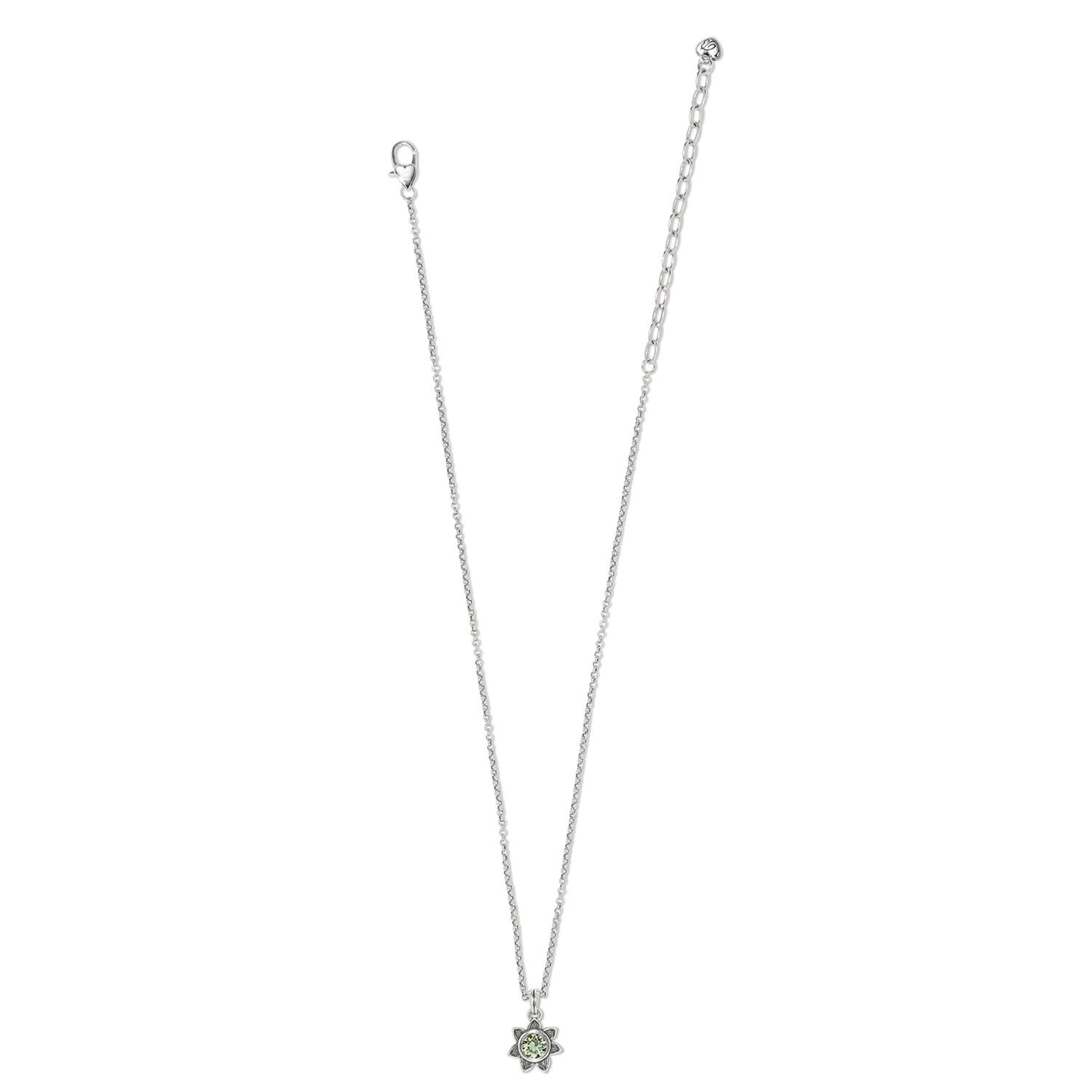 Brighton Everbloom Sunflower Necklace - August, Color: Peridot