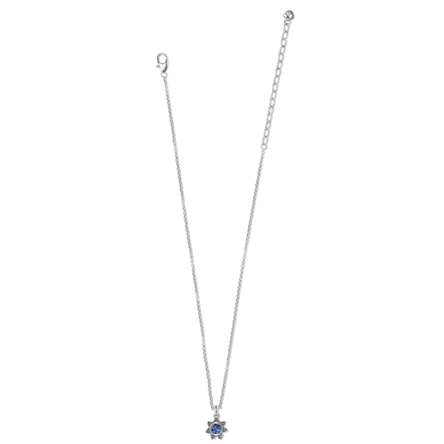 Brighton Everbloom Sunflower Necklace - September, Color: Sapphire