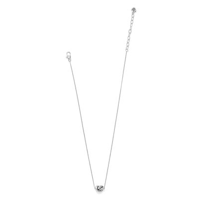 Brighton Interlok Single Knot Mini Necklace - Silver