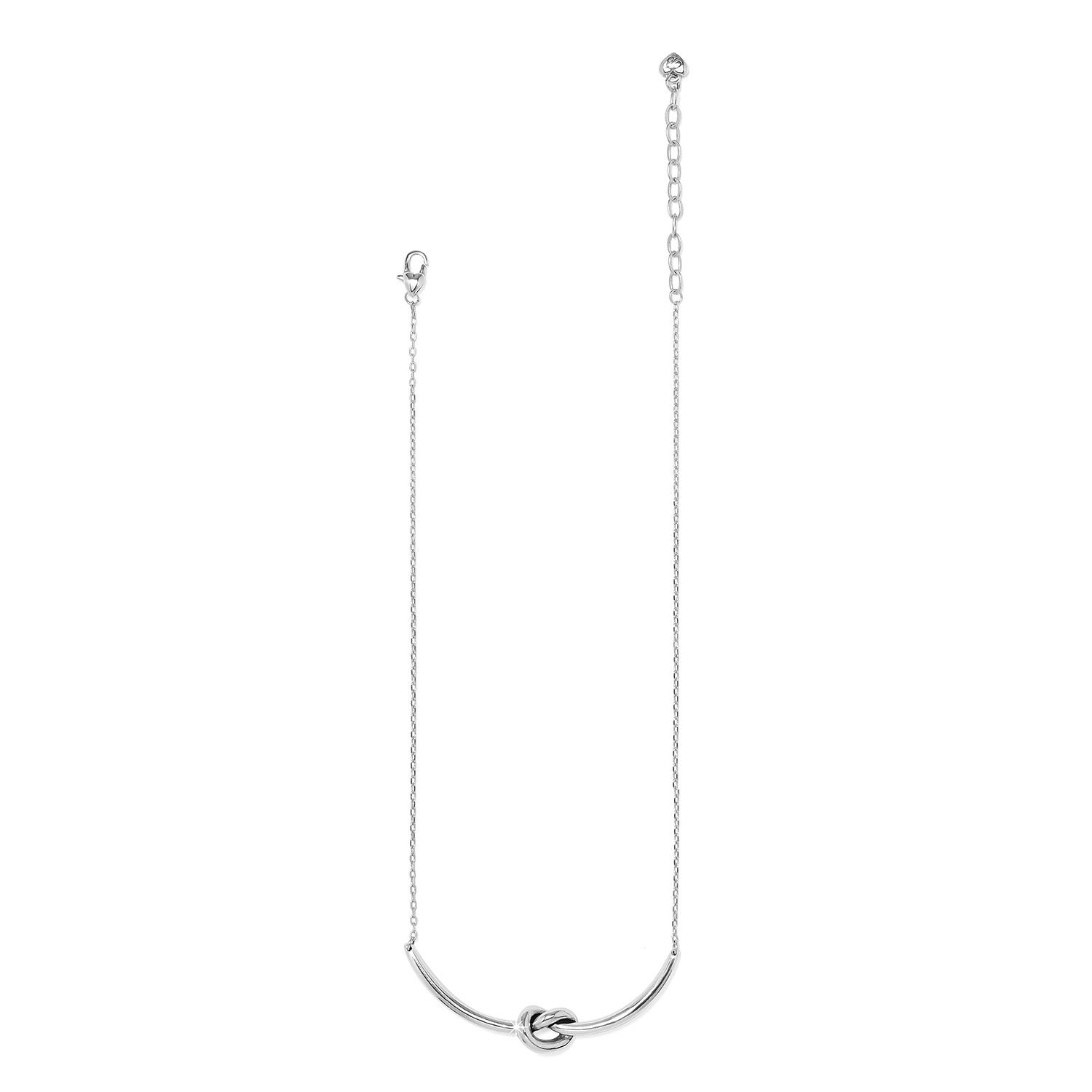 Brighton Interlok Single Knot Necklace, Color: Silver