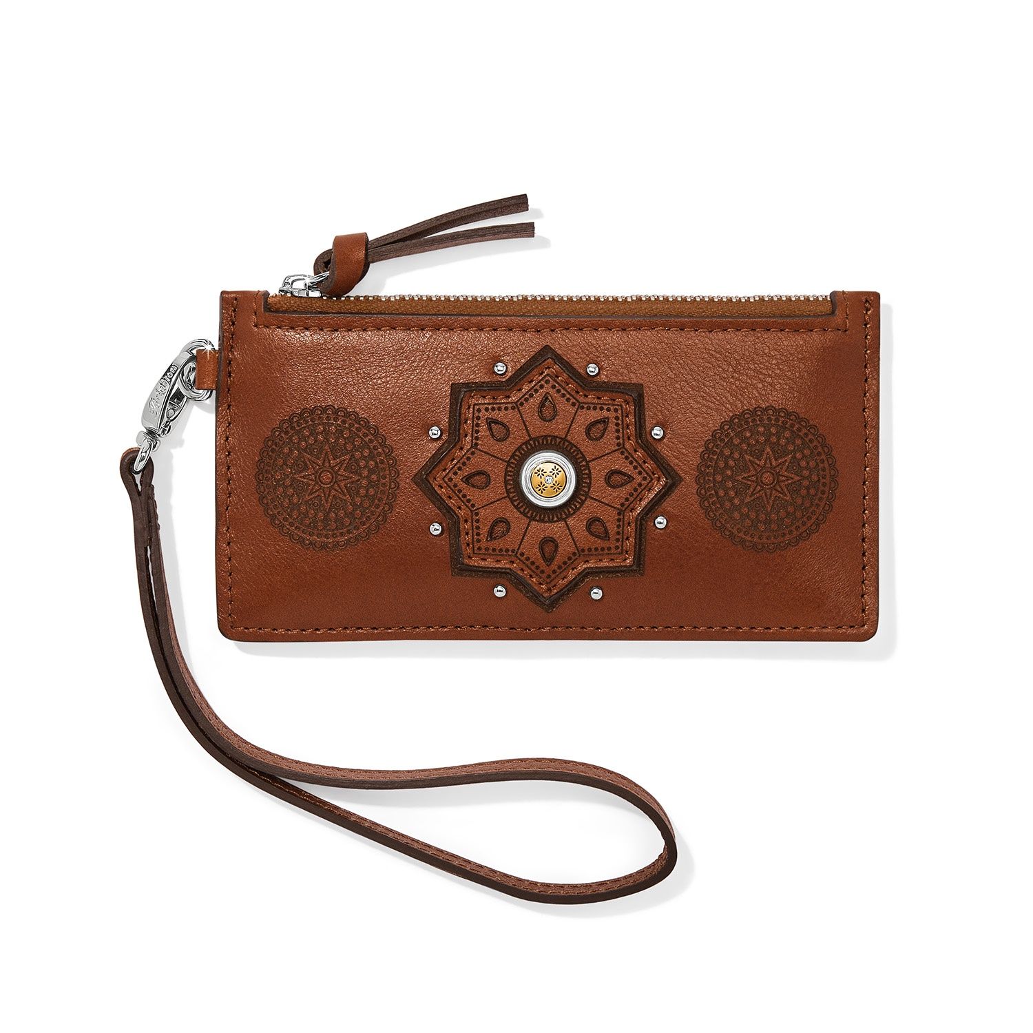Brighton Mosaic Card Pouch, Color: Russet