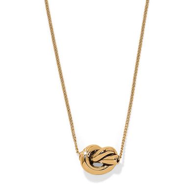 Brighton Interlok Single Knot Mini Necklace - Gold