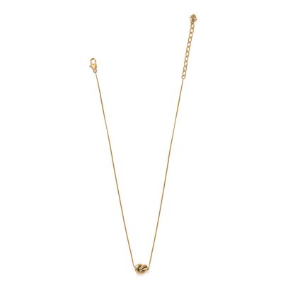 Brighton Interlok Single Knot Mini Necklace - Gold