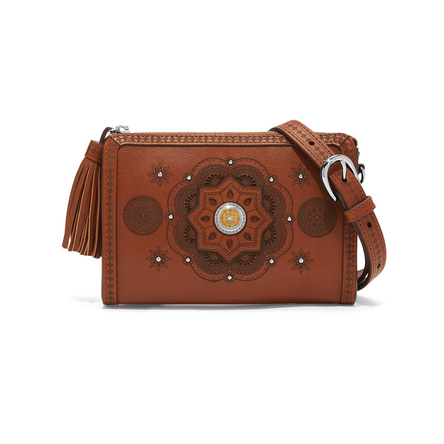 Brighton Mosaic Pouch, Color: Russet