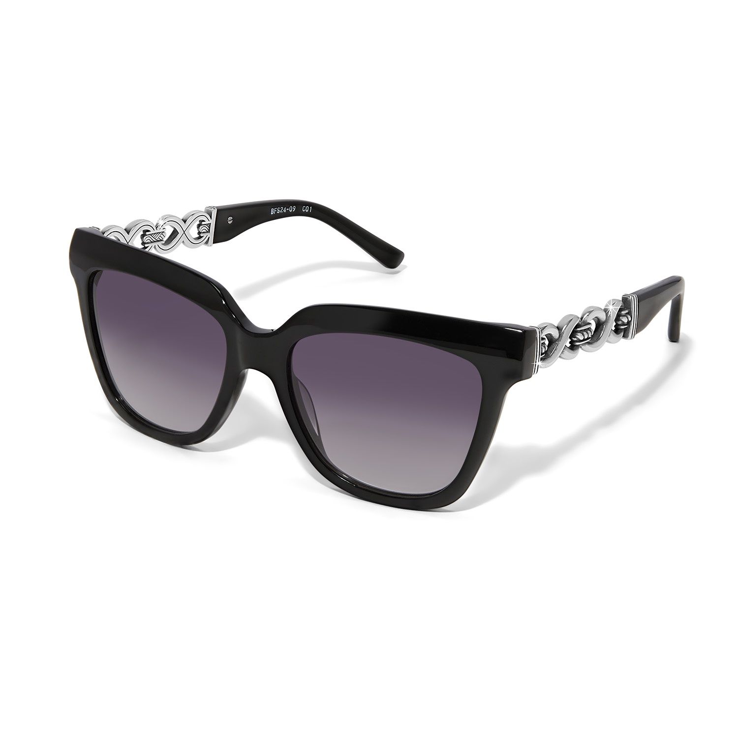 Brighton Interlok Infinity Sunglasses, Color: Midnight