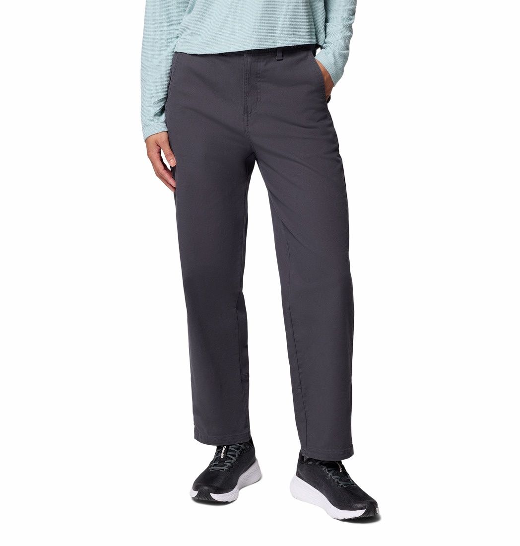 Columbia Roc Straight Leg Women's Pant, Regular Inseam, Color: Shark, Size: 2