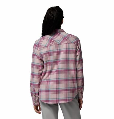 Columbia PFG Topwater Tech Flannel Long Sleeve Shirt, Women's