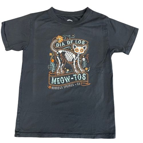 Los Meow Tos - Youth T Shirt, Color: Washed Black, Size: XS
