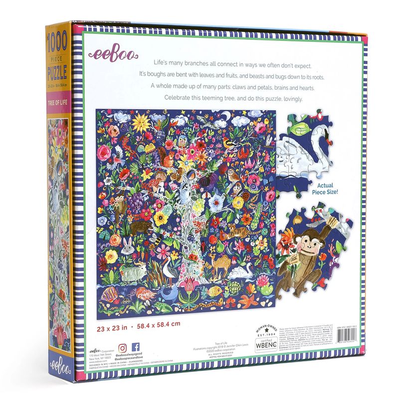 eeBoo 1000 Piece Puzzle - Tree of Life