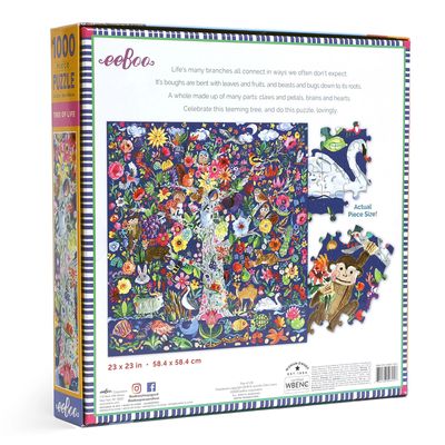 eeBoo 1000 Piece Puzzle - Tree of Life
