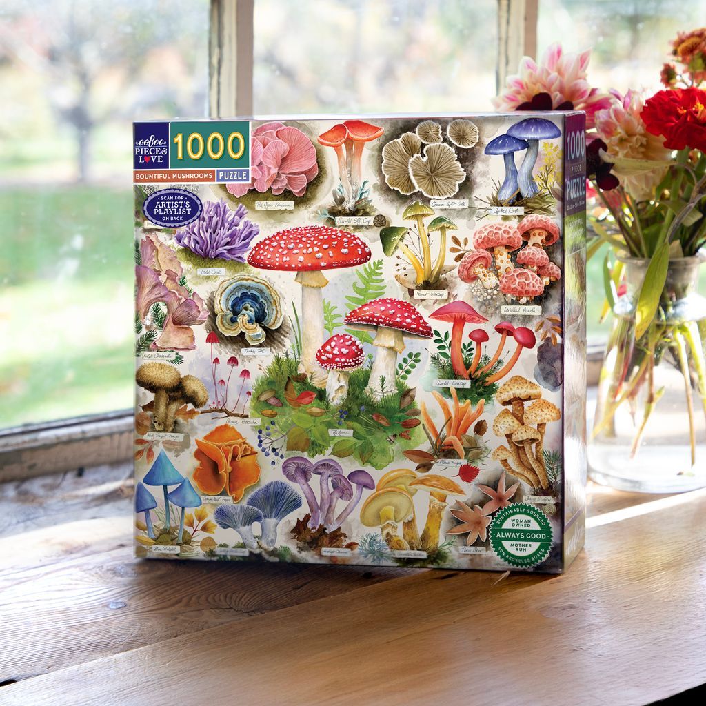 1000 Piece Puzzle - Bountiful Mushrooms