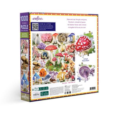 eeBoo 1000 Piece Puzzle - Bountiful Mushrooms