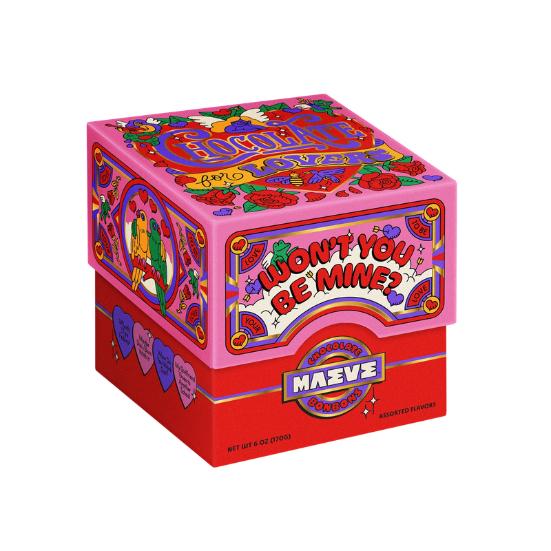 Valentine's Chocolate For Lovers Bonbon Box - 6oz