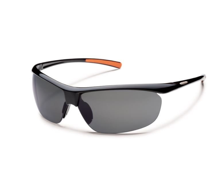 Suncloud Zephyr Sunglasses, Frame Color: Black, Lens Color: Polarized Gray