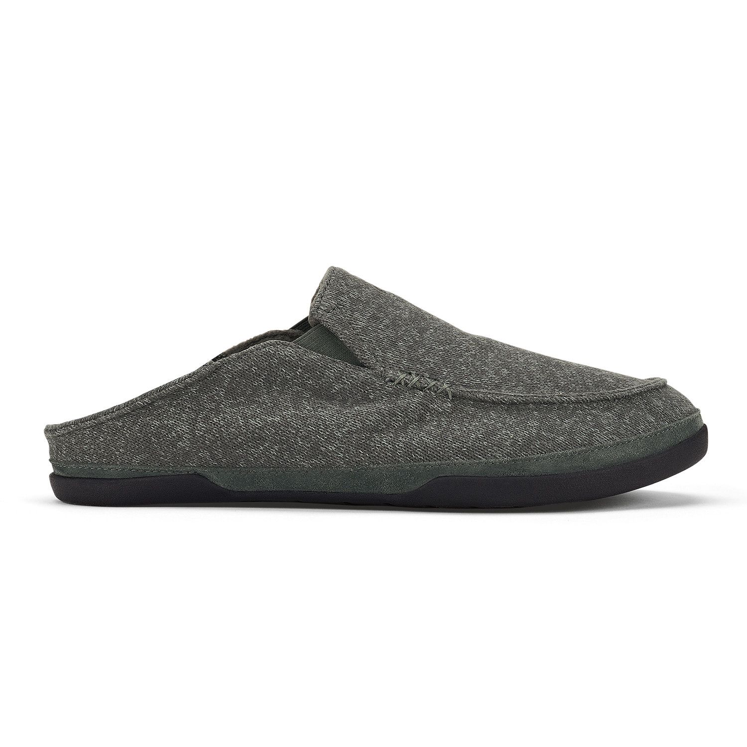 Olukai Maloa Hulu Ii Men's Slipper, Color: Dark Shadow/Dark Shadow, Size: 8