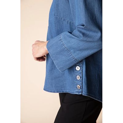 Habitat Perfect Travel Denim Half Placket Pullover, Women's